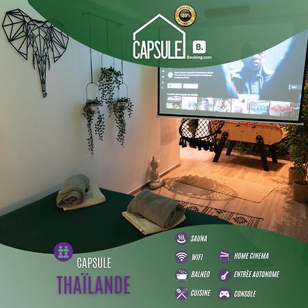 Capsule Thailande I Sauna I Balneo I Console I Jeux En Bois I Cinema I Cour Interieure Trith-Saint-Leger المظهر الخارجي الصورة