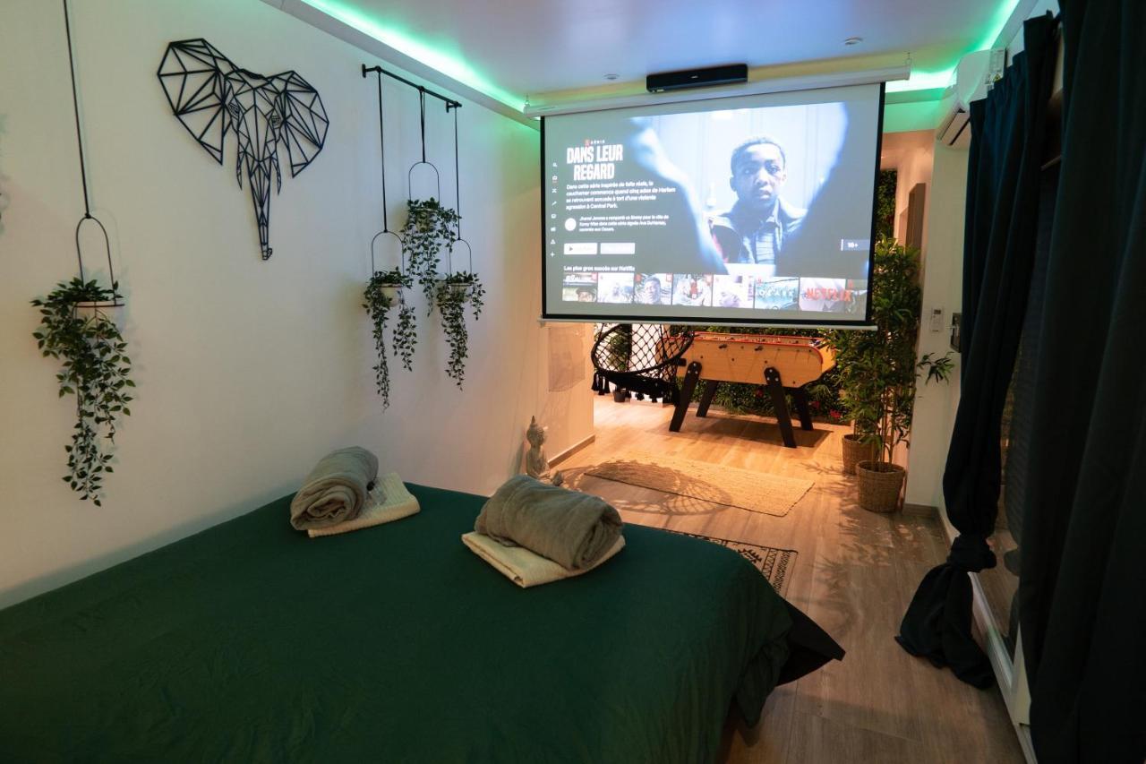 Capsule Thailande I Sauna I Balneo I Console I Jeux En Bois I Cinema I Cour Interieure Trith-Saint-Leger المظهر الخارجي الصورة