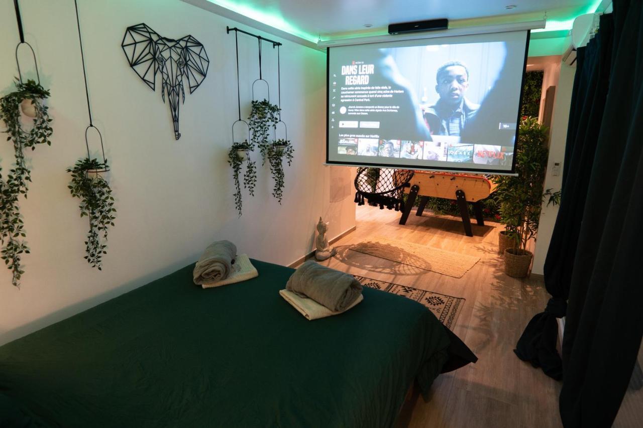 Capsule Thailande I Sauna I Balneo I Console I Jeux En Bois I Cinema I Cour Interieure Trith-Saint-Leger المظهر الخارجي الصورة