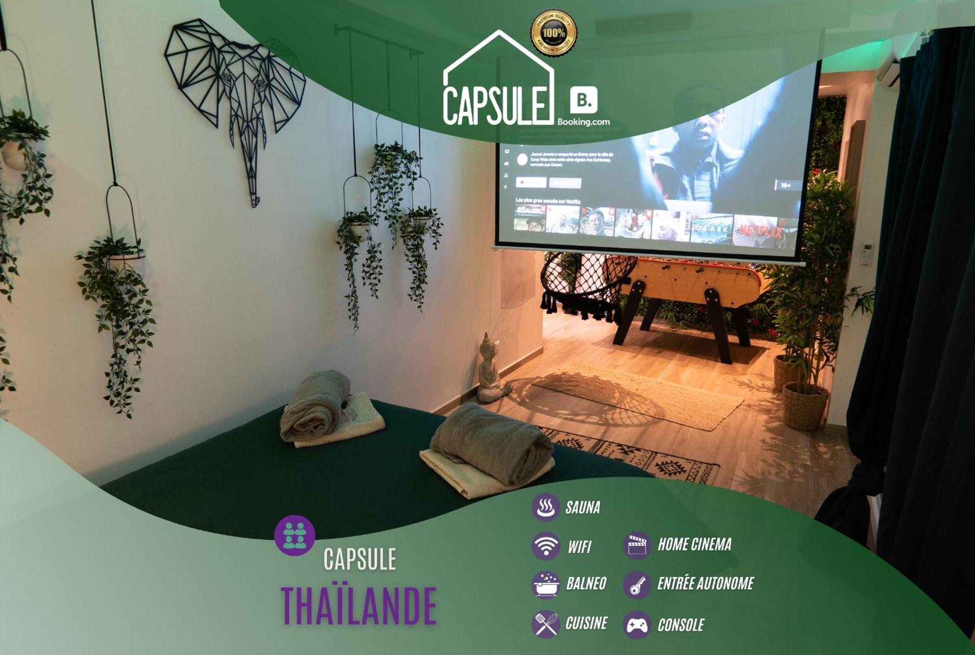 Capsule Thailande I Sauna I Balneo I Console I Jeux En Bois I Cinema I Cour Interieure Trith-Saint-Leger المظهر الخارجي الصورة